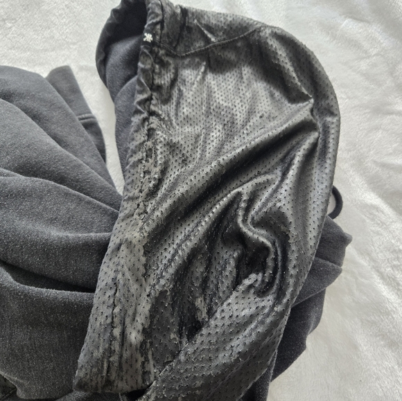 Zoo York Men's 90s Grunge Pullover Sweatshirt Faux Leather Hood Large - Picture 7 of 16